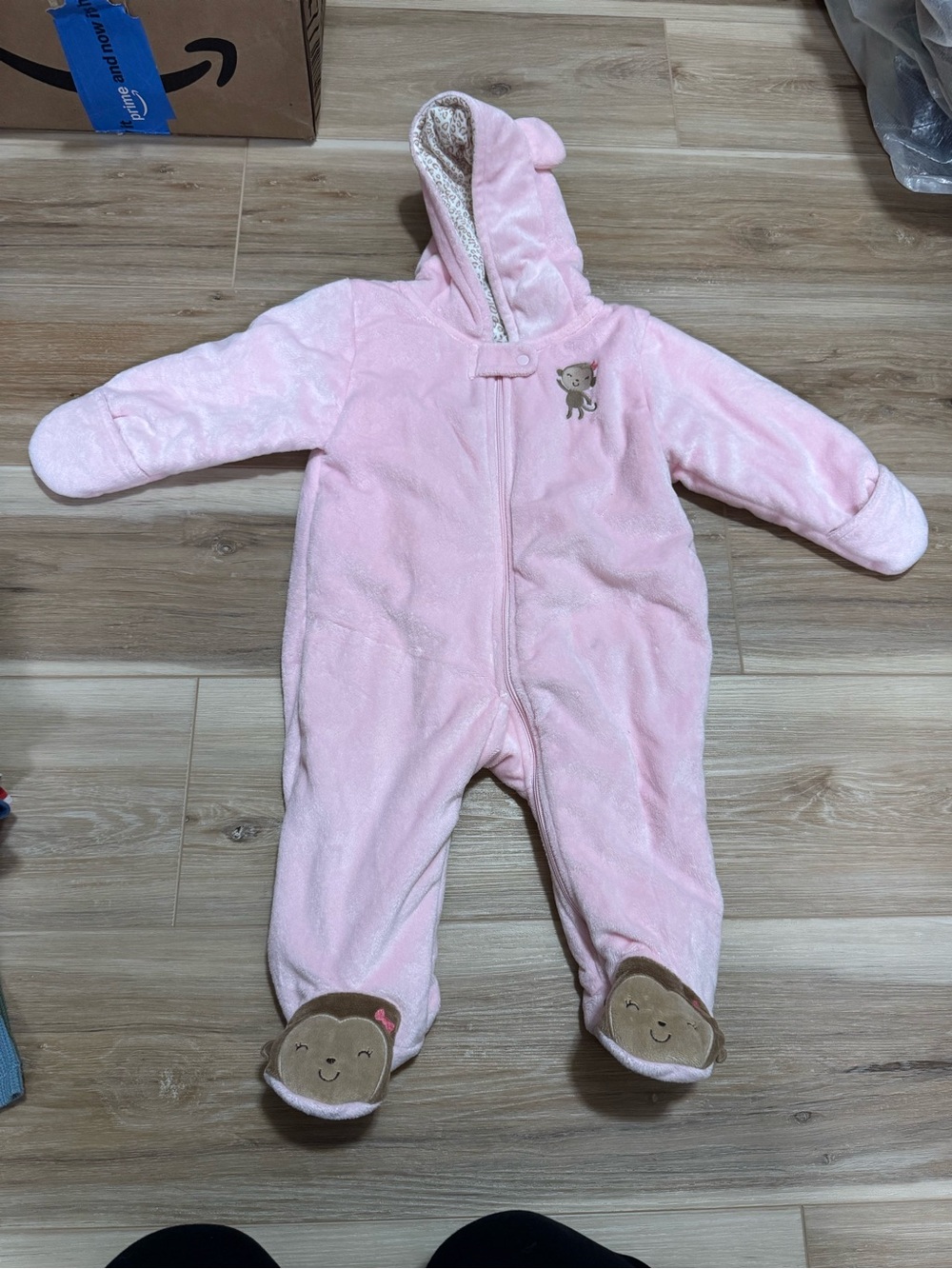 Pink monkey bunting
